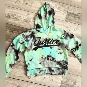 Justice crop top hoodie sale